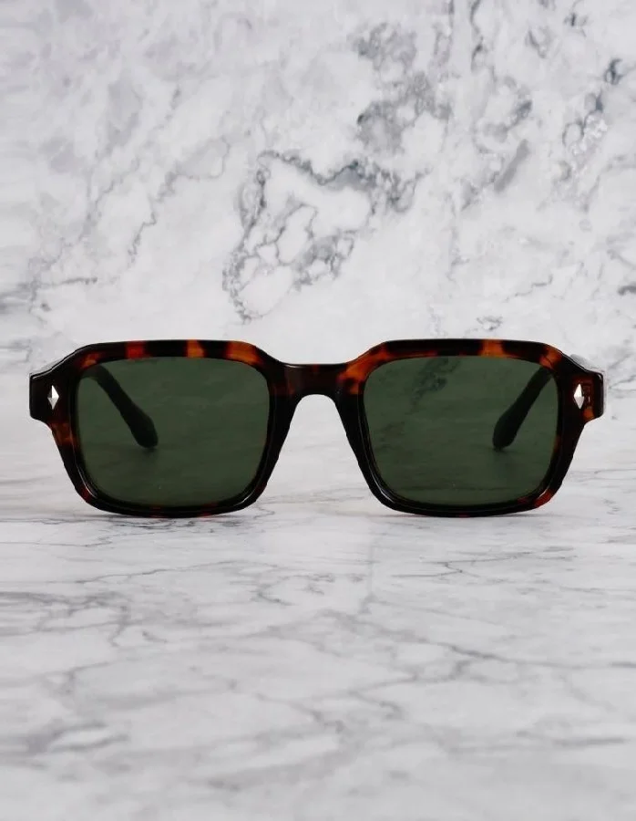  اكسبليست باوتس Explicit Poets 21EP3-AXEL-TORTOISE-GREEN Stylish Sunglasses